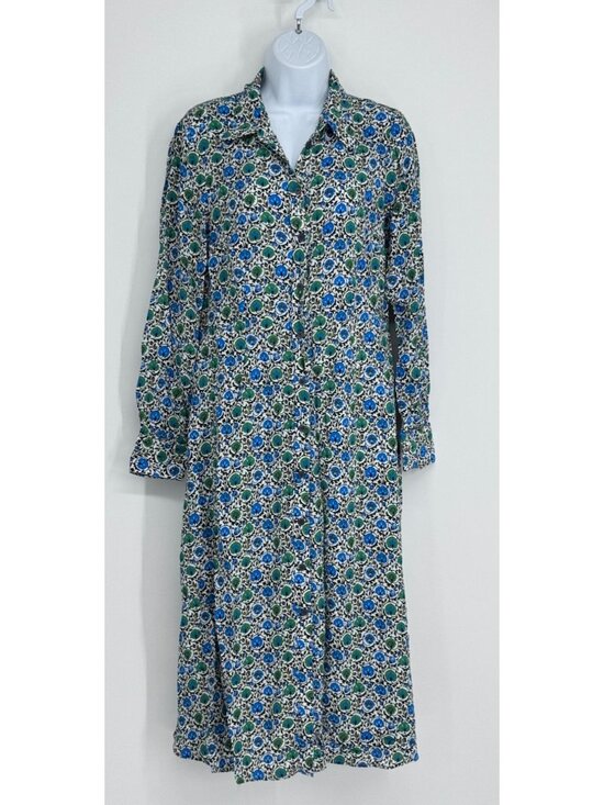 Boden Dresses & Skirts - Boden Women's 10 Floral Button-Down Midi Shirt Dress Cottage Casual Career